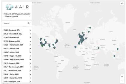 4AIR's SAF Map highlights rapid growth in sustainable fuel availability